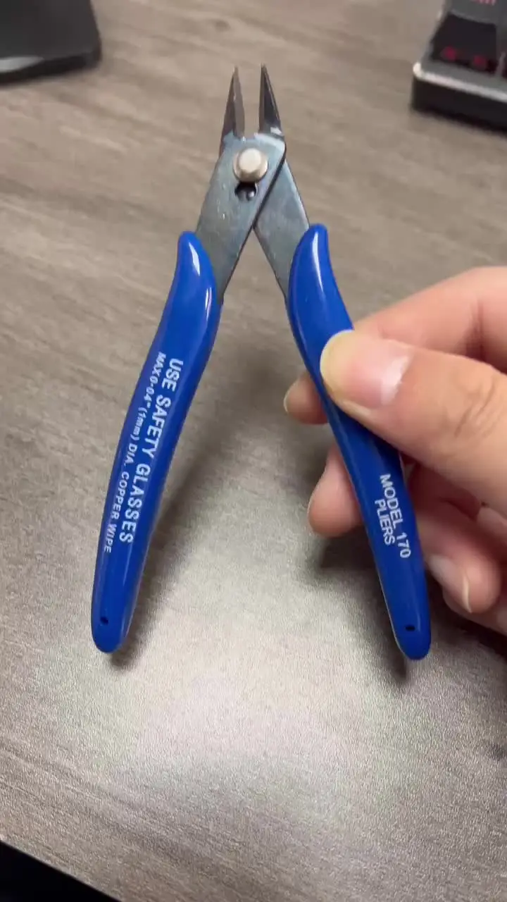 NJBLZQ Pliers Carbon Steel Pliers Electrical Wire Cable Cutters Cutting Side Snips Flush Pliers Nipper Home Hand Tools Blue