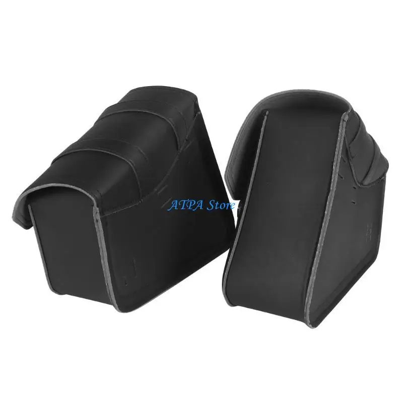 

U13C Large Capacity Motorcycle Side Bags Universal Fit PU Leather Motorcycle Saddlebags Waterproof Side Bags Simple Installs