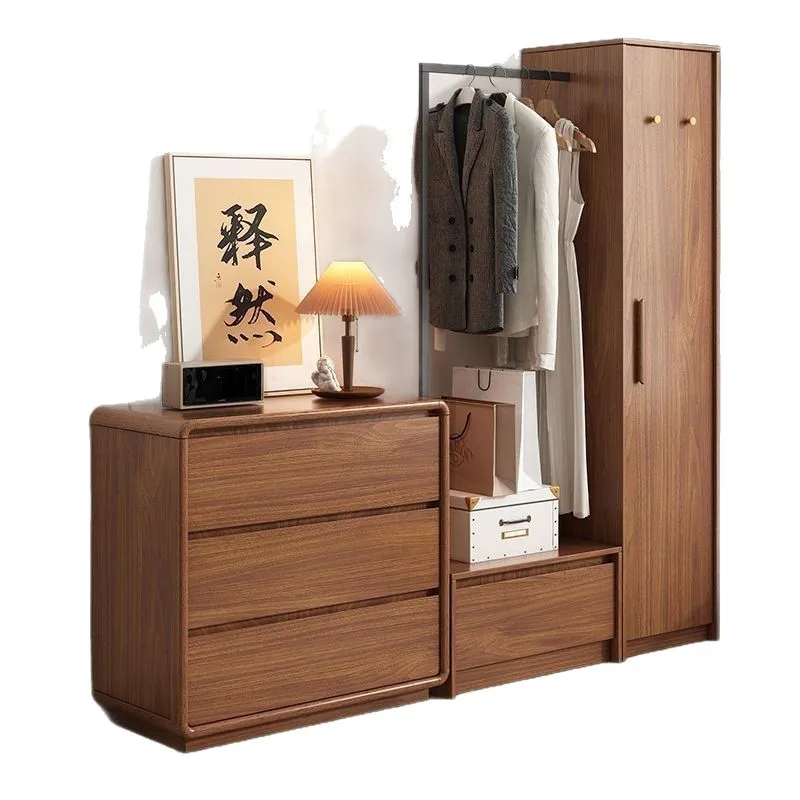 PYJ multi-functional integrated wall coat cabinet new Chinese home storage locker