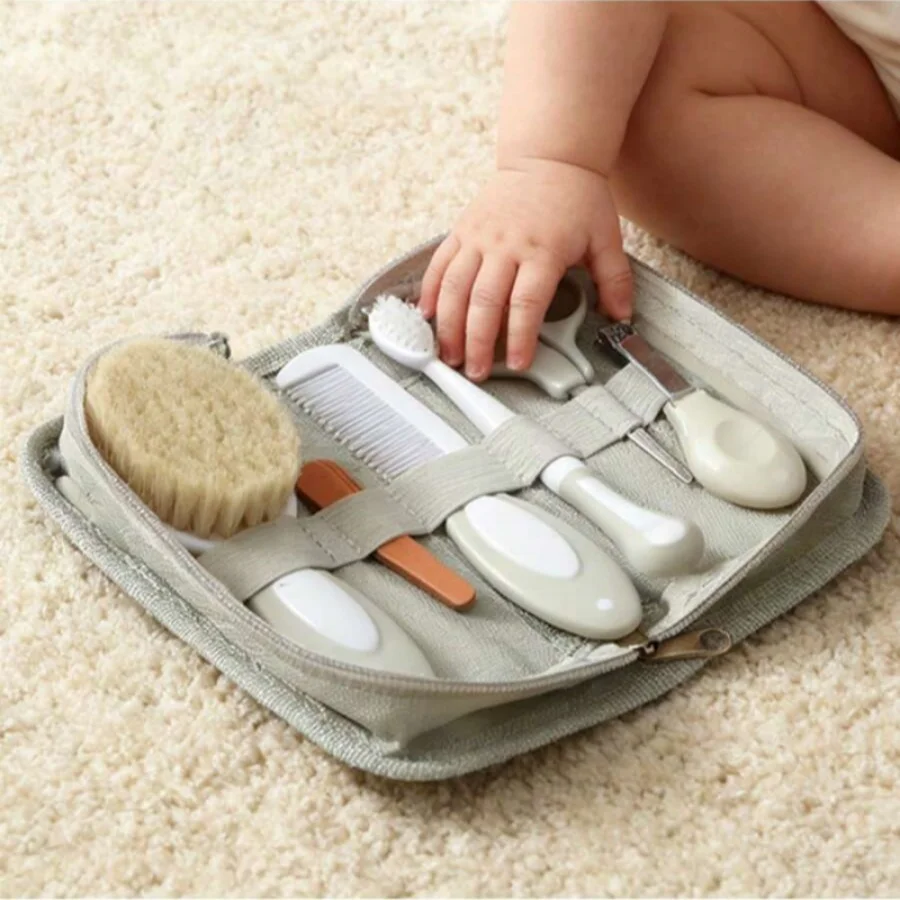 

Набор для ухода за новорожденными, 6 шт., включая расческа, расческа, кусачки для ногтей, набор для ухода за зубной щеткой для маленьких мальчиков и девочек