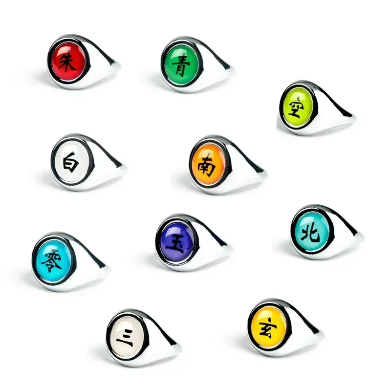 Anime Ninja Akatsuki Itachi Uchiha Ring Cosplay Props Adjustable Man Woman Party Gift Accessories Wholesale
