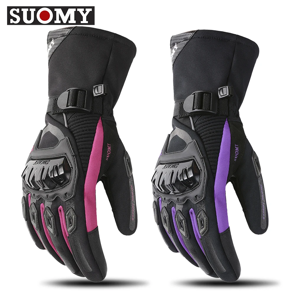 

New Winter Motorcycle Riding Gloves Long Waterproof Windproof Warm Women Knight Motorcycle Wrestling Equipment