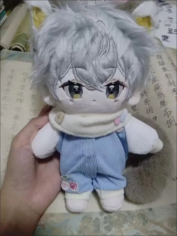 

Stuffed 20cm Game Anime Blossom Hill: Heart of the Moon An Rushi Character Tra Body Plush Doll Toy Soft Dress Up Cotton Kid Gift