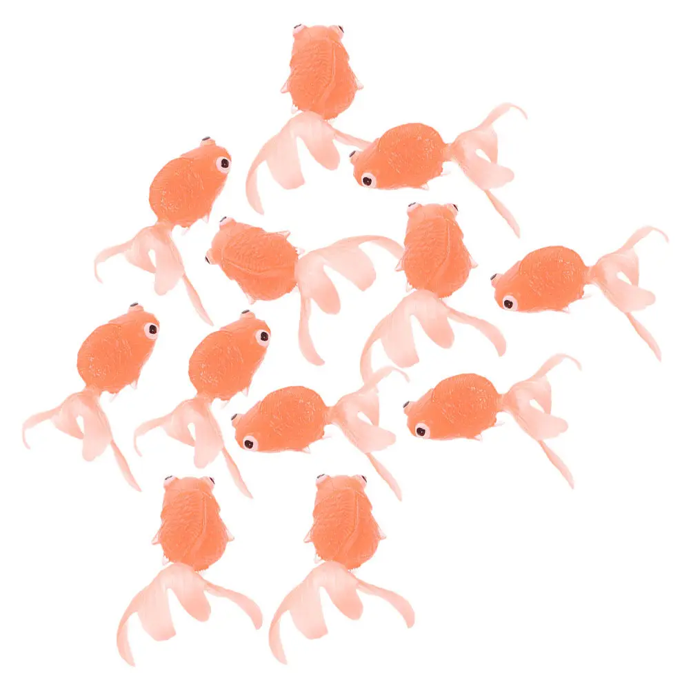 

12Pcs Soft Simulation Mini Aquarium Decor Fish Tank Ornament Educational Fish Cognitive Accessory