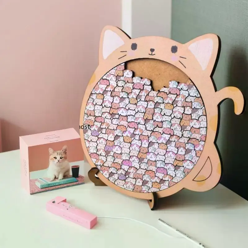 لعبة ألغاز خشبية آسر كيتي؛ أداة تعليمية مسلية؛ خيار مثالي لهدايا عيد الميلاد #4