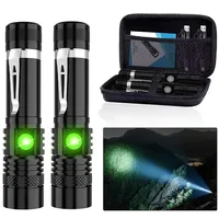 T6 Ultra Powerful 800LM Flashlight with Zoom 200M Long Range High Power LED Rechargeable Tactical Lantern Strong Torch