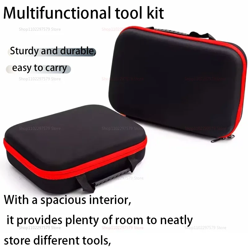 

Large Capacity Tools Bag 2-size Available With Red Edges Tools Waterproof Tool Bags Electrician Hardware Tools Bag tools bag