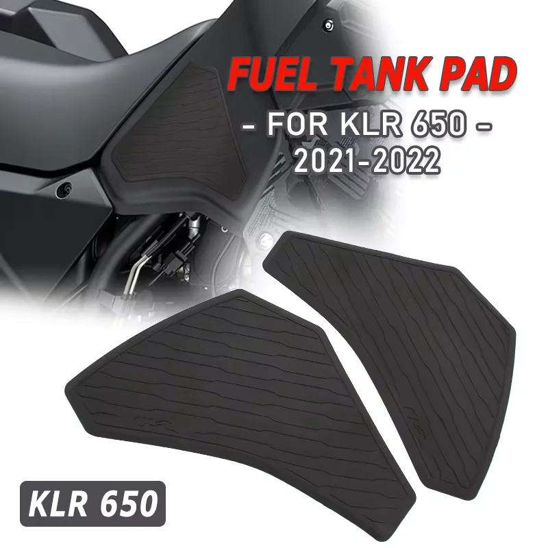 Anti-slip Scratch-resistant Rubber Knee Grip Sticker Decal Fuel Tank Protect Fuel Tank Pad For Kawasaki KLR 650 KLR650 2021 2022