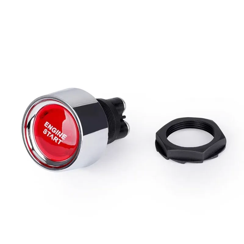 Car One-click Start Ignition Switch 12-24V Automatic Reset, Truck Modification Start Device Switch