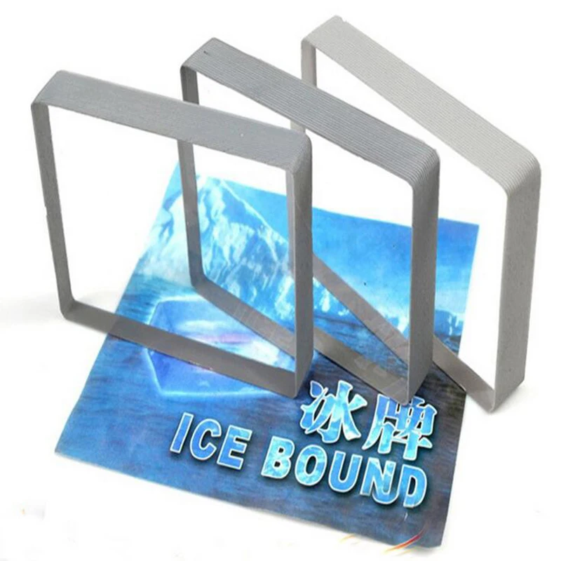 Omni Deck Glass Card Deck Ice Bound Magic Tricks Close Up Card Illusion Accessories Gimmick Sign Card To Clear Block Magic