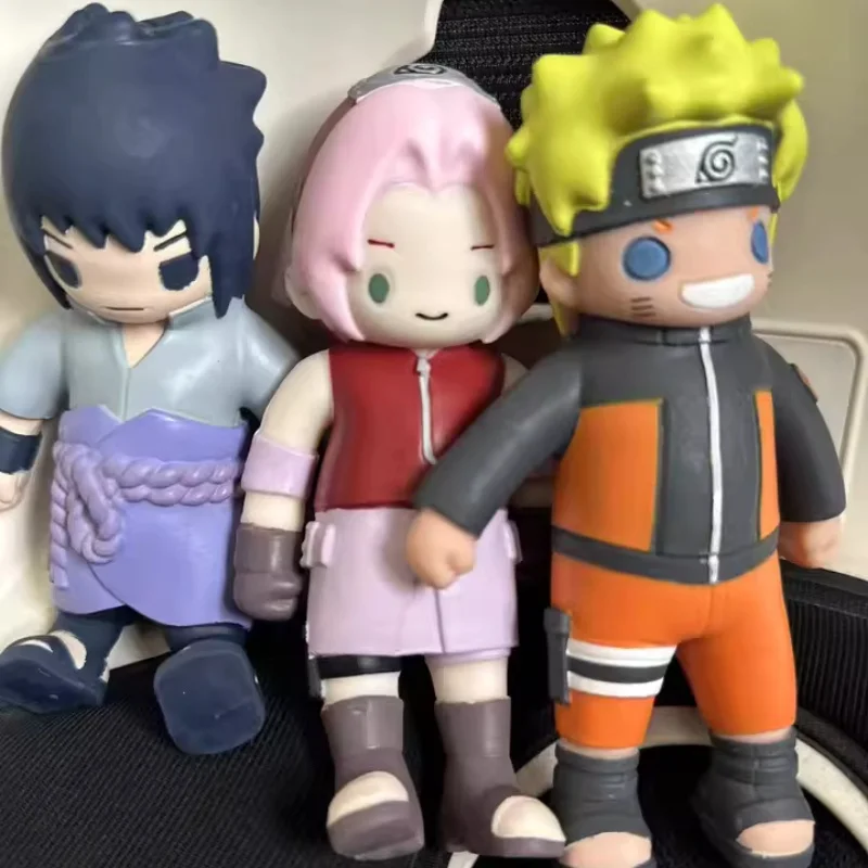 متوفر في المخزون ناروتو ساسوكي كاكاشي ساكورا لينة المطاط مطاطا لمط الشكل الديكور الإجهاد الإغاثة دمية هدية عيد ميلاد لعبة #2