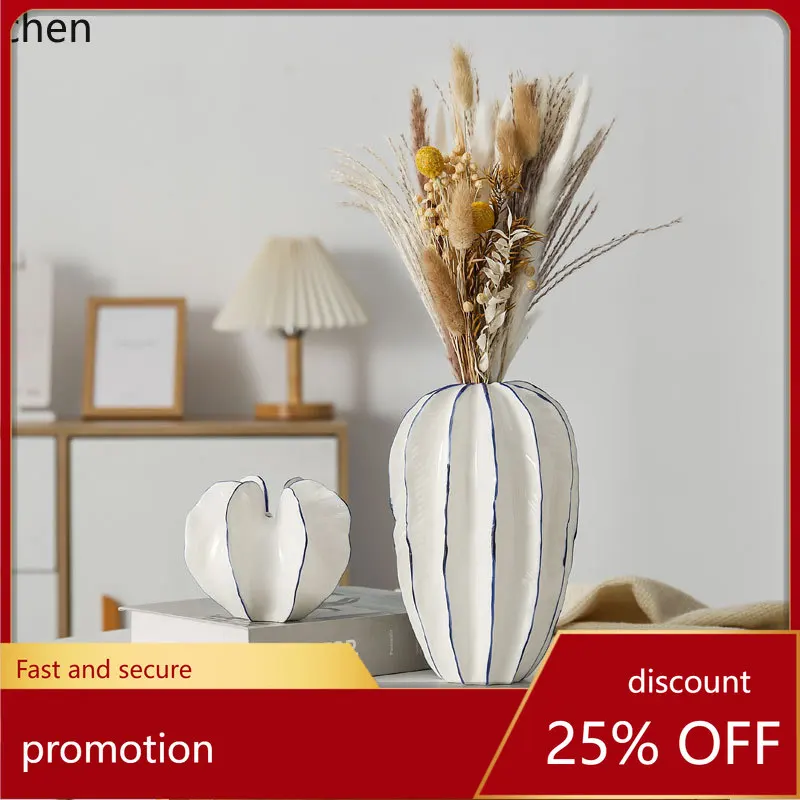YFY ceramic vase ornament - modern luxury living room, entryway, hotel & b&b decoration - perfect housewarming gift