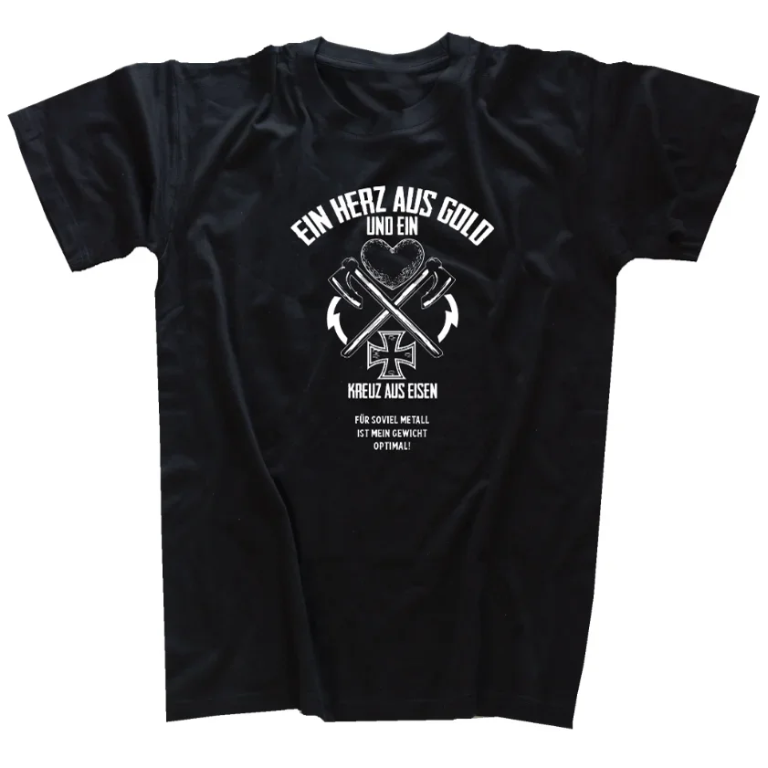 

Heart of Gold Teutons Cross Valhalla Paganism T-Shirt 100% Cotton O-Neck Summer Short Sleeve Casual Mens T-shirt Size S-3XL