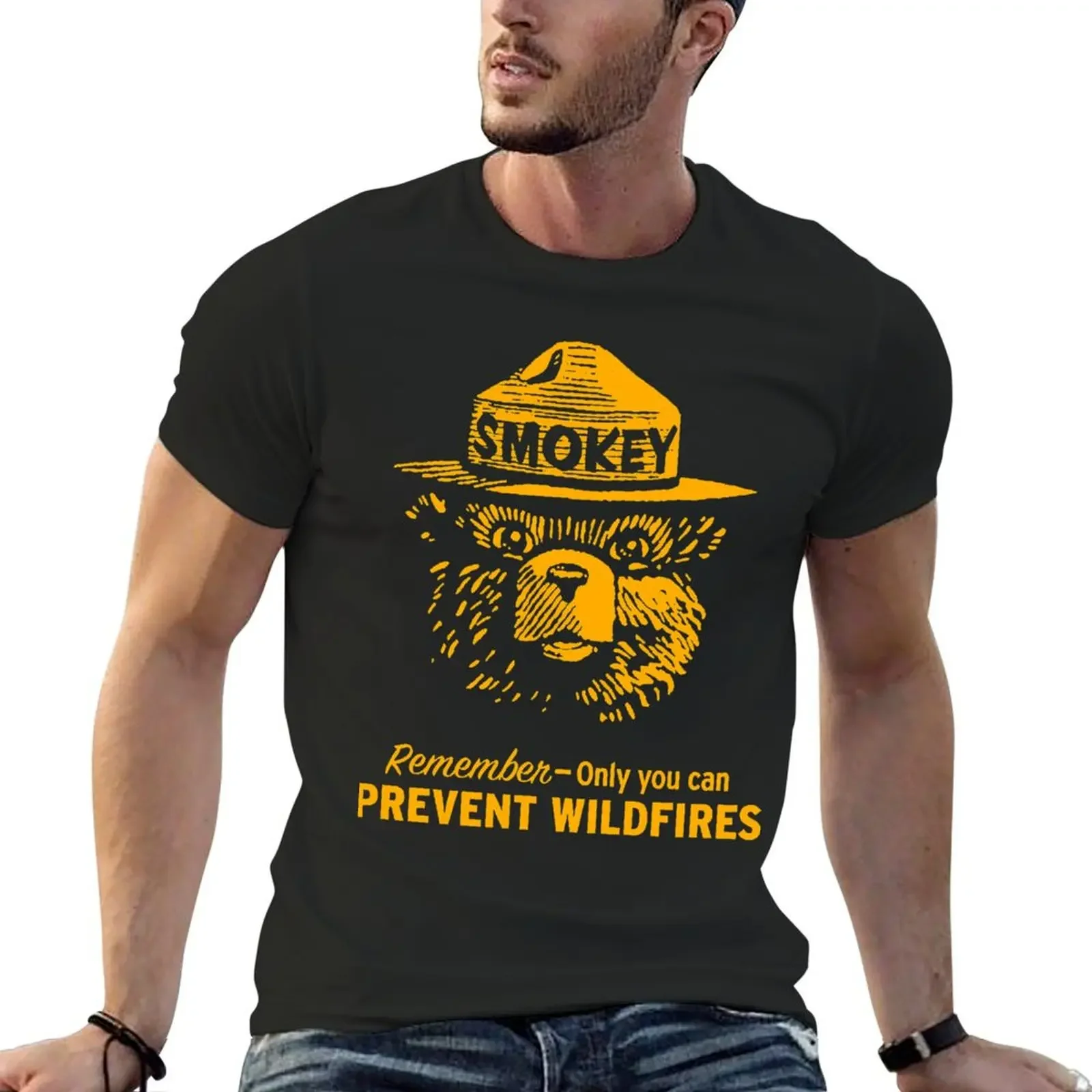 Remember Only you can prevent wildfires T-Shirt man clothes oversized graphic tee t shirts men