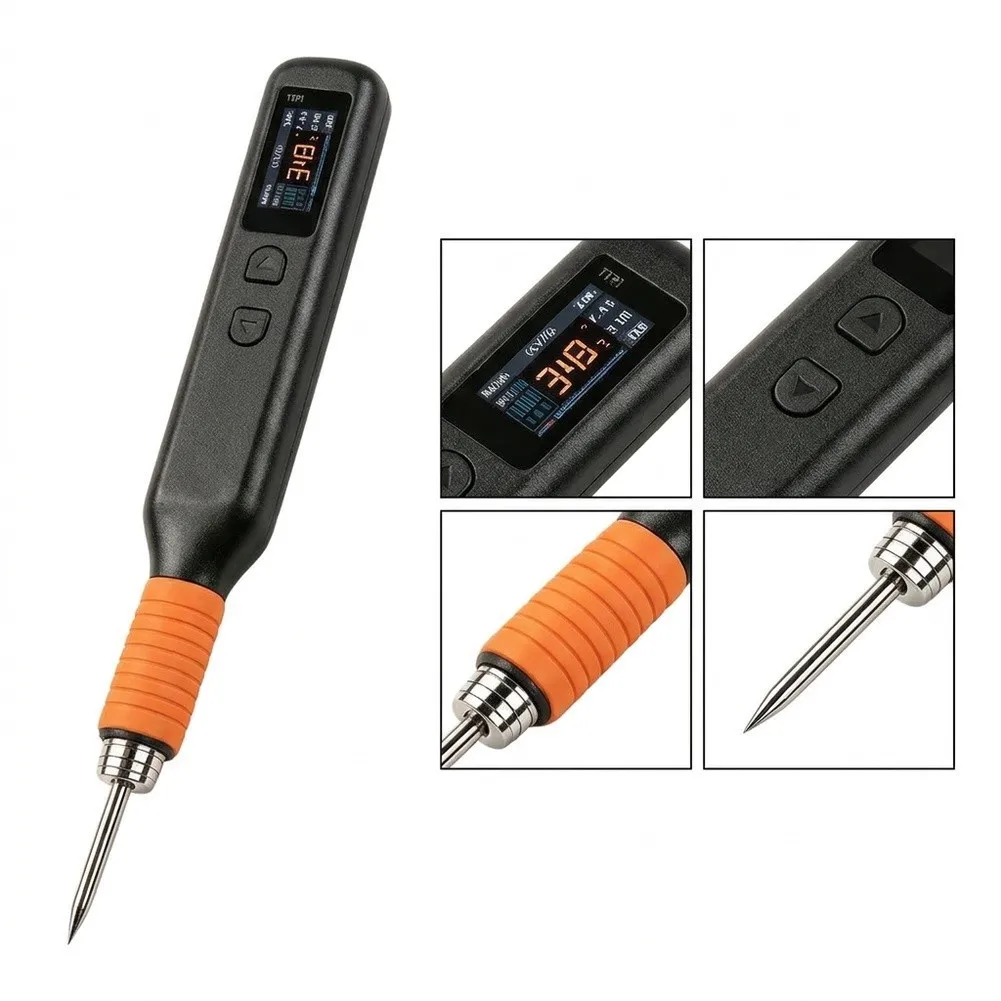 TB1 Format Wireless Soldering Iron Supporting T210 Soldering Tips with Precise PID For Temp Adjustment and Dual Power Modes