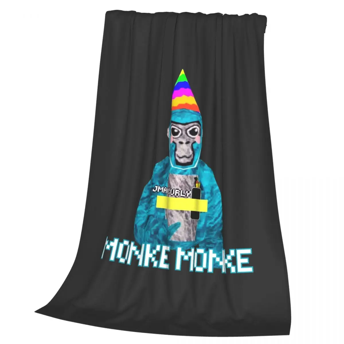 Gorilla Tag JMANCURLY Monke Monke VR Gamer Blankets Soft Warm Flannel Throw Blanket Bedspread for Bed Picnic Travel Home Sofa