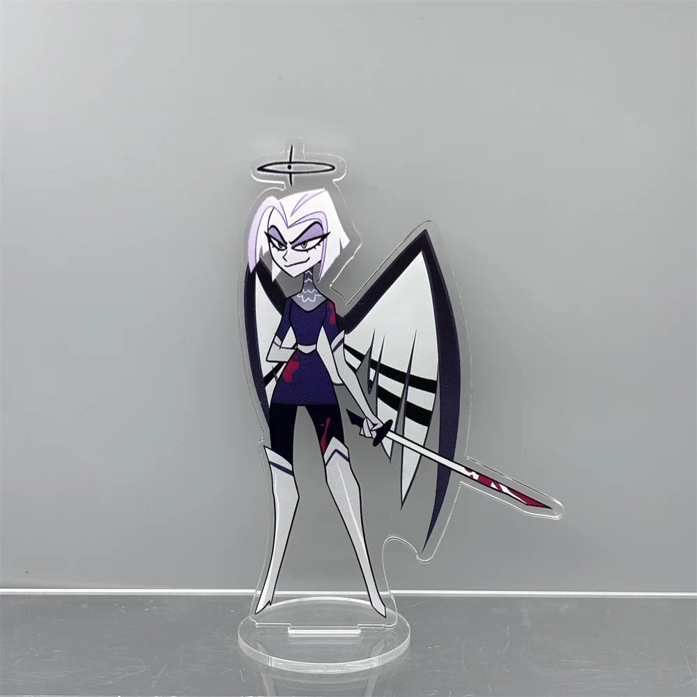 Anime Hazbin Hotel Charlie Morningstar Cosplay Stand Acrylic Figures Vaggie Desktop Standing Sign Model Decor Birthday Gifts