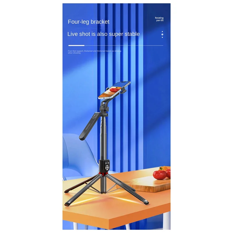 P325 Selfie Stick Teléfono extensible con palo de selfie con control remoto Bluetooth dual desmontable-ABFT