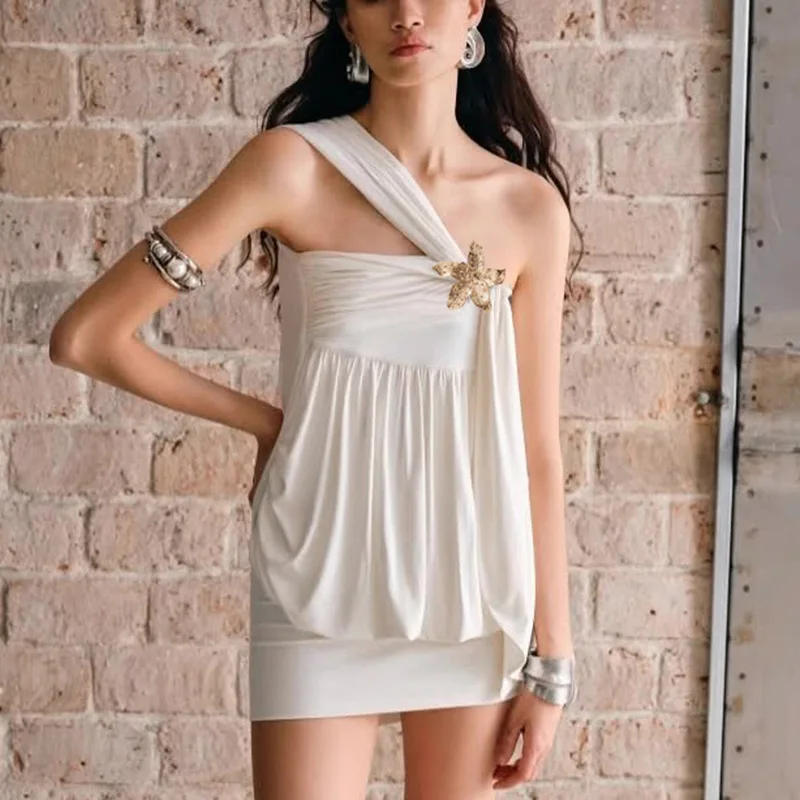 Conjuntos de encaje de verano para mujer, Tops cortos transparentes de manga larga y falda Midi elástica, conjunto para ropa de calle estética