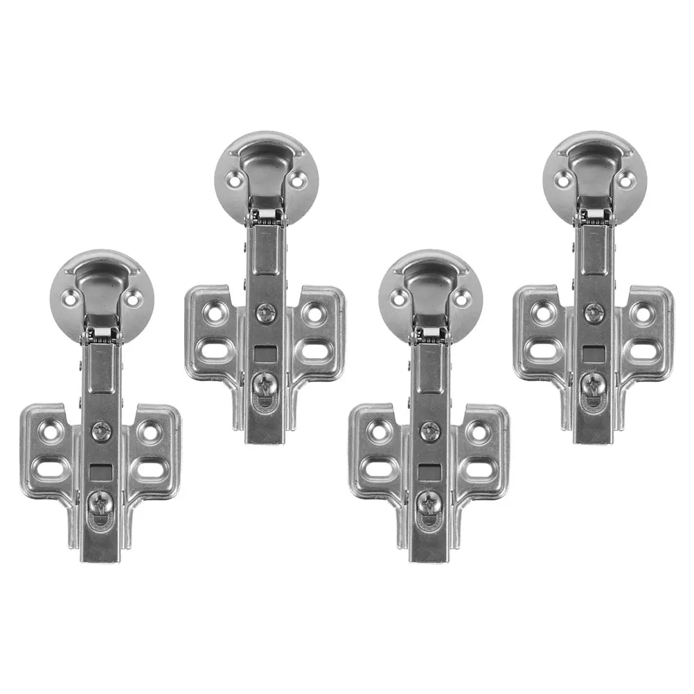 

4pcs Hydraulic Damping Hinges Soft Close Cabinet Door Kitchen Furniture Hardware Black Quiet Operation Anti Corrosion for Doors