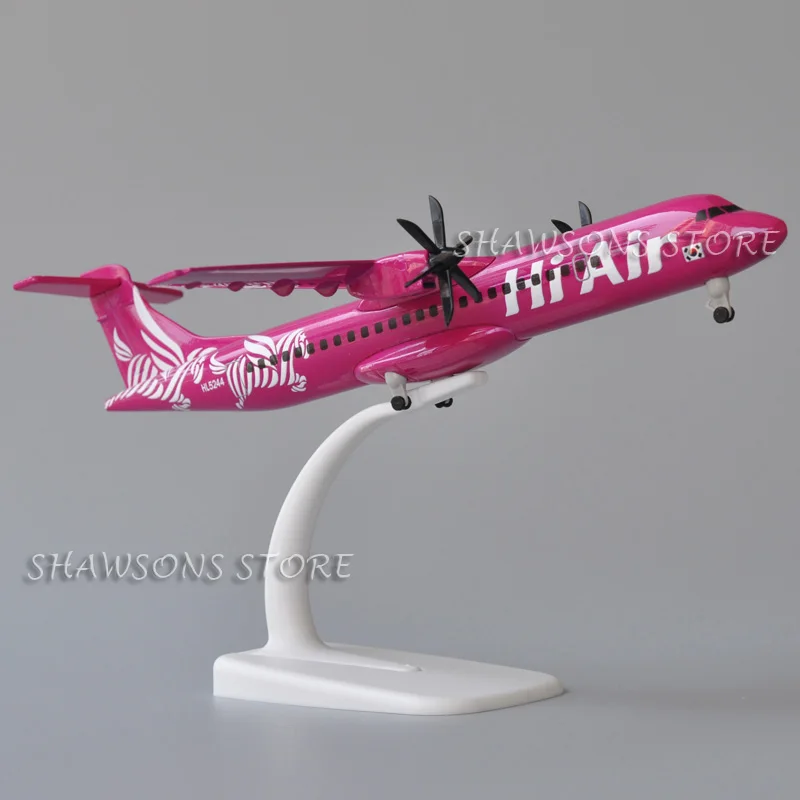 

1:140 Diecast Metal Model Plane Toy ATR-72 ATR 72-600 Korea Hi Air Airliner Miniature Replica