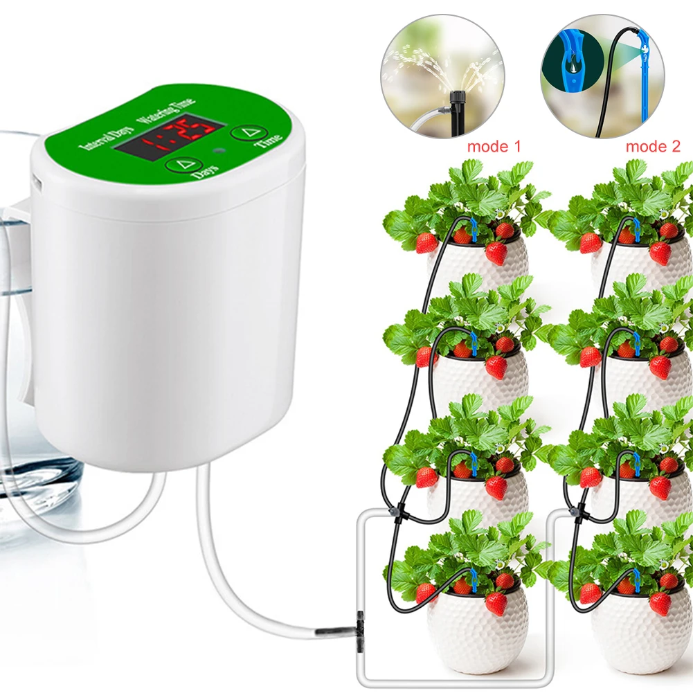 

Automatic Watering System for Potted Plant Drip Irrigation Device with Timer for Indoor Plant Balcony Home Self Watering Device