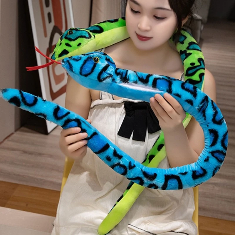 Colorful LED Glowing Snake Plush Toy Soft And Cuddly Dolls Perfect For Kids Nighttime Novelty Birthday Gift Home Decors