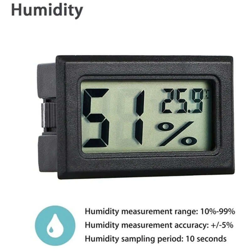 Mini Digital Indoor Thermometer Sensor LCD Humidity Meter Thermometer Hygrometer Gauge Fridge Convenient Digital thermometer