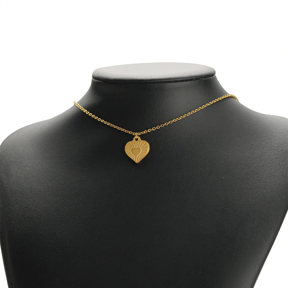 5 قطع فراغ مطلي الذهب القلب المعلقات الفولاذ المقاوم للصدأ قلادة سحر ل سوار أقراط النتائج العصرية صنع المجوهرات DIY