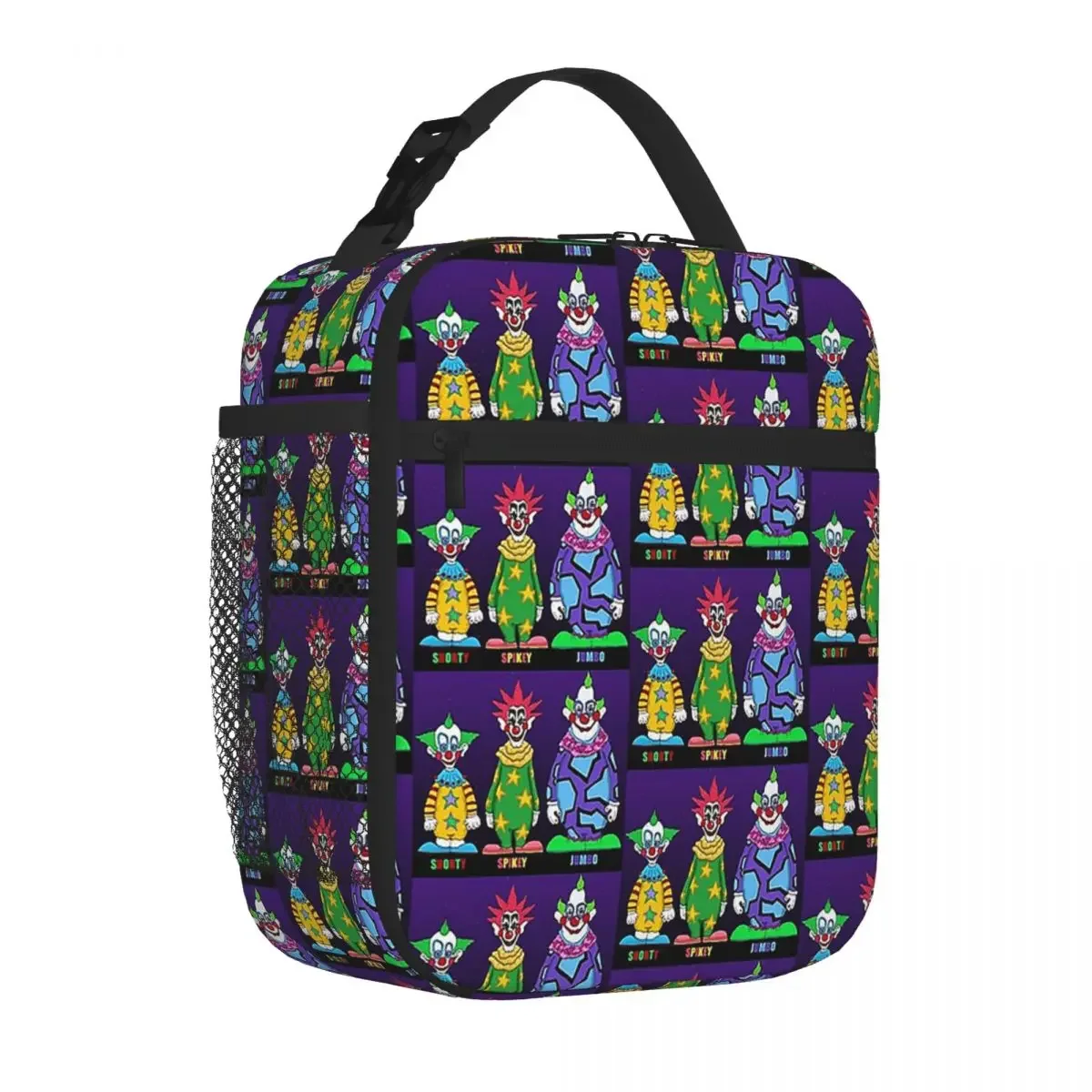 Killer Klowns From Outer Space Lunch Bags Insulated Bento Box Portable Lunch Tote Resuable Picnic Bags Cooler Thermal Bag Woman