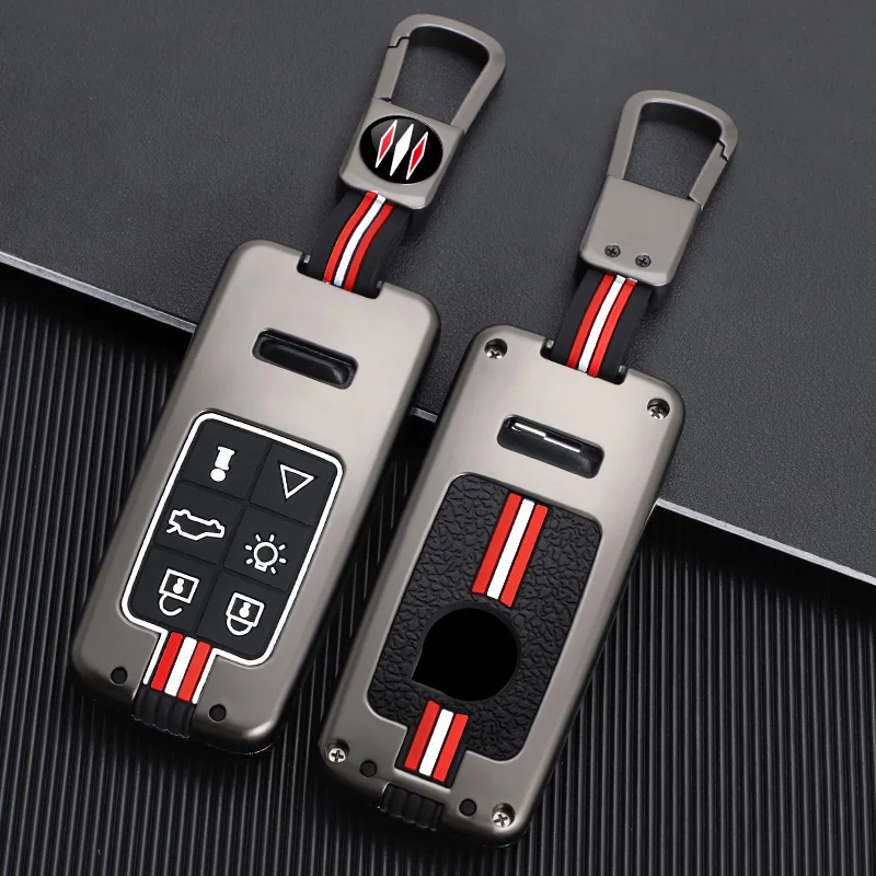 Zinc Alloy Car Key Case For Volvo C30 XC40 XC60 XC90 S60 S70 S80 S90 XC90 2016-2018 V50 V90 S40 D5 t5 t6 Keychain Bag