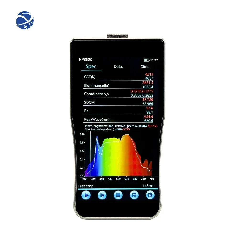 HP350C Spectral digital illuminance meter, portable color temperature, illuminance display, handheld tester, light source