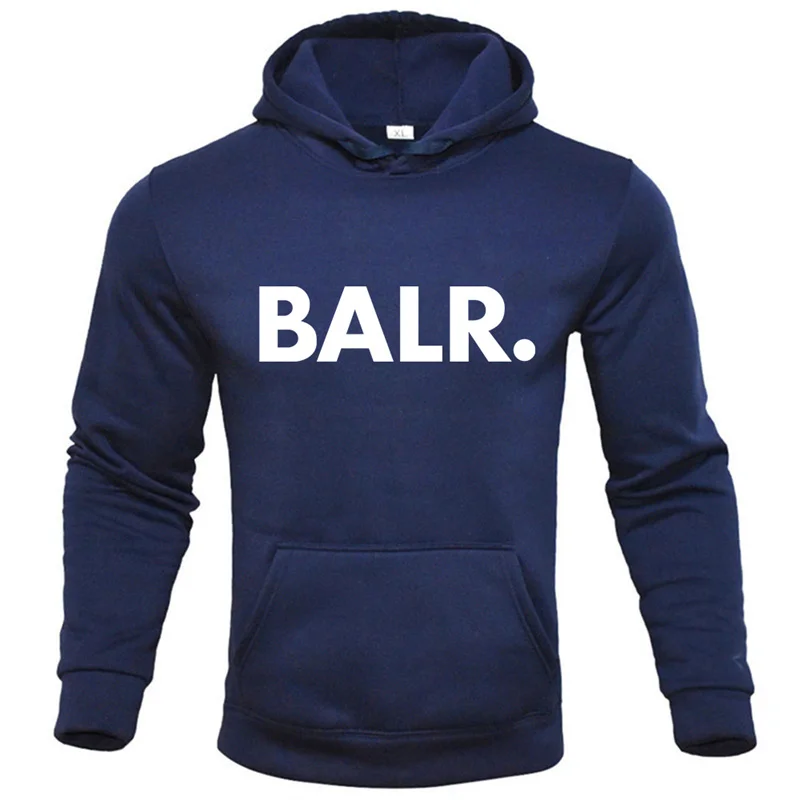 2024 New Fashion Hoody Trend Funny Brand BALR Printed Men\'s Hoodies Sweatshirts Hip Hop Streetwear Plus Fleece Pullover Tops