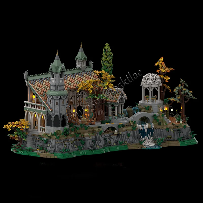 3640 pçs medieval requintado castelo modular blocos de construção retro arquitetura modelo exibição decoração brinquedo para criança montagem presente