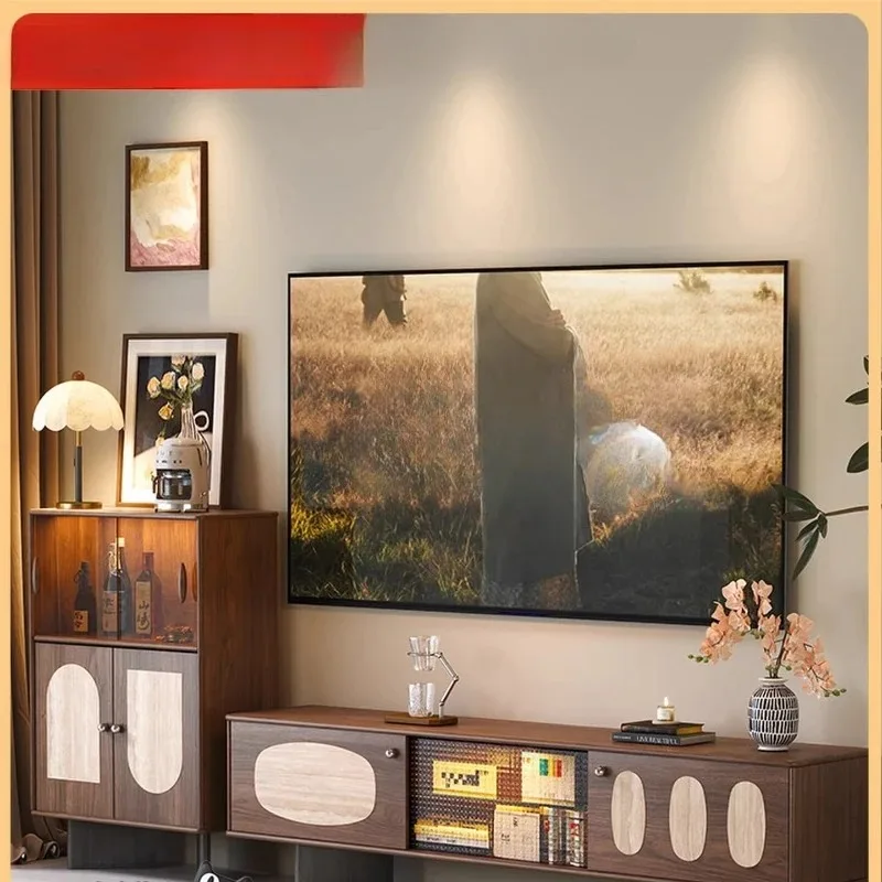

TV cabinet, medieval 2026 new home storage living room floor display cabinet