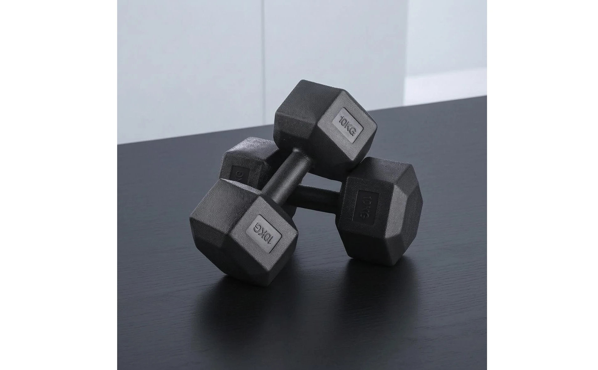 Hex Dumbbells Cast-Style Hex Dumbbell Hexagonal Dumbbells Flat-Sided Strength Training Weights Long-Lasting