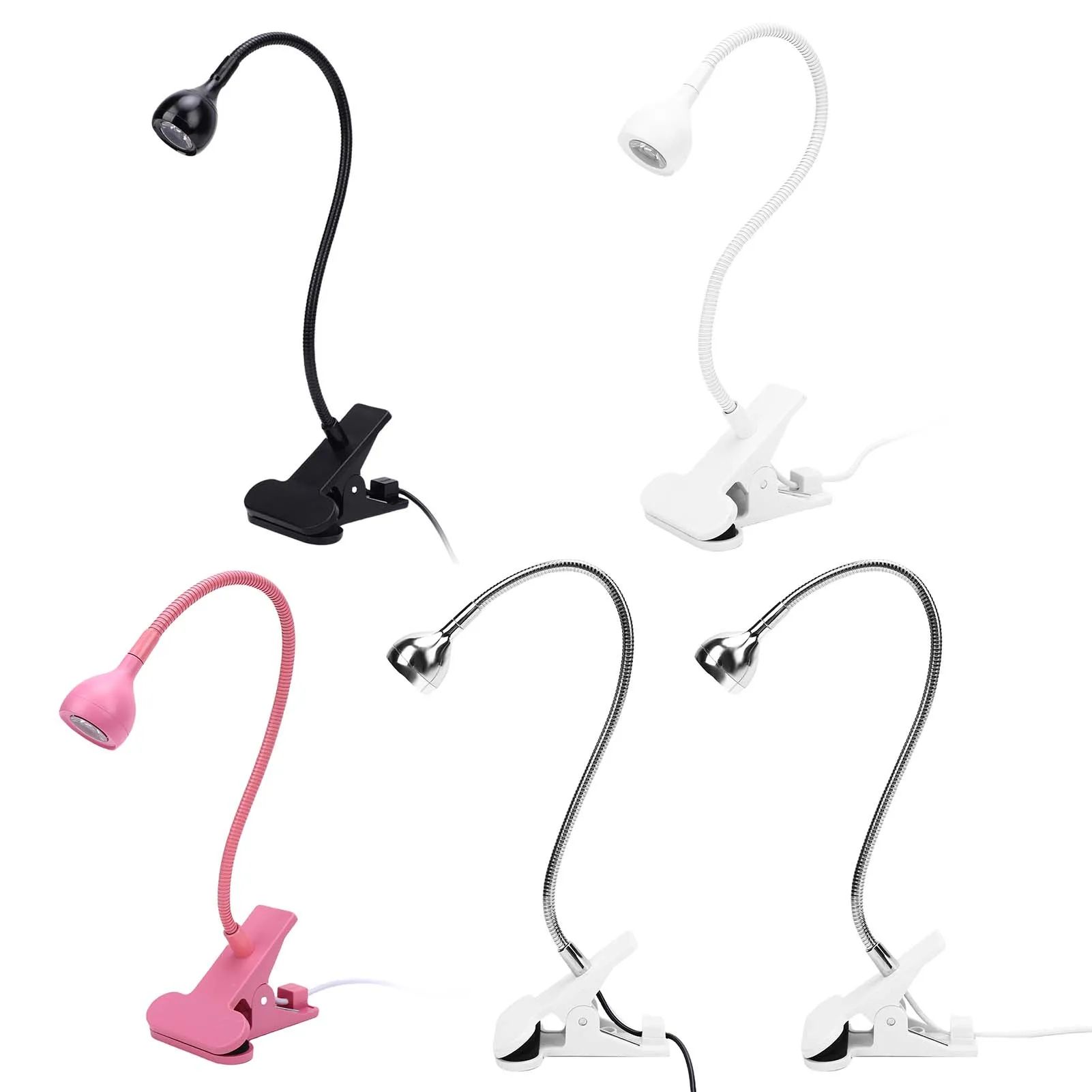 مصباح أظافر بالأشعة فوق البنفسجية 39 نانومتر، مصباح معالجة أظافر جل يعمل بمنفذ USB، مجفف أظافر محمول مع تشغيل/إيقاف، مشبك قوي، 360 درجة ° روتا #1