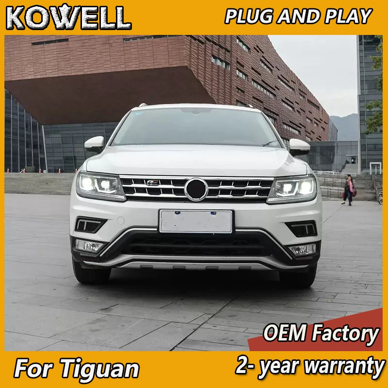 Car Styling for VW Tiguan Headlight 2017-2021 Tiguan L Head Light Volkswagen DRL Turn Signal Low High Beam Projector Lens