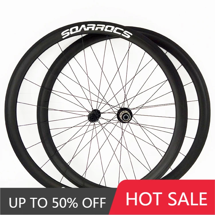 

STLF SoarRocs 25 Wide 38mm Depth Clincher V Brake Carbon Road Bike Wheel Powerway Hub Bicycle Wheelset