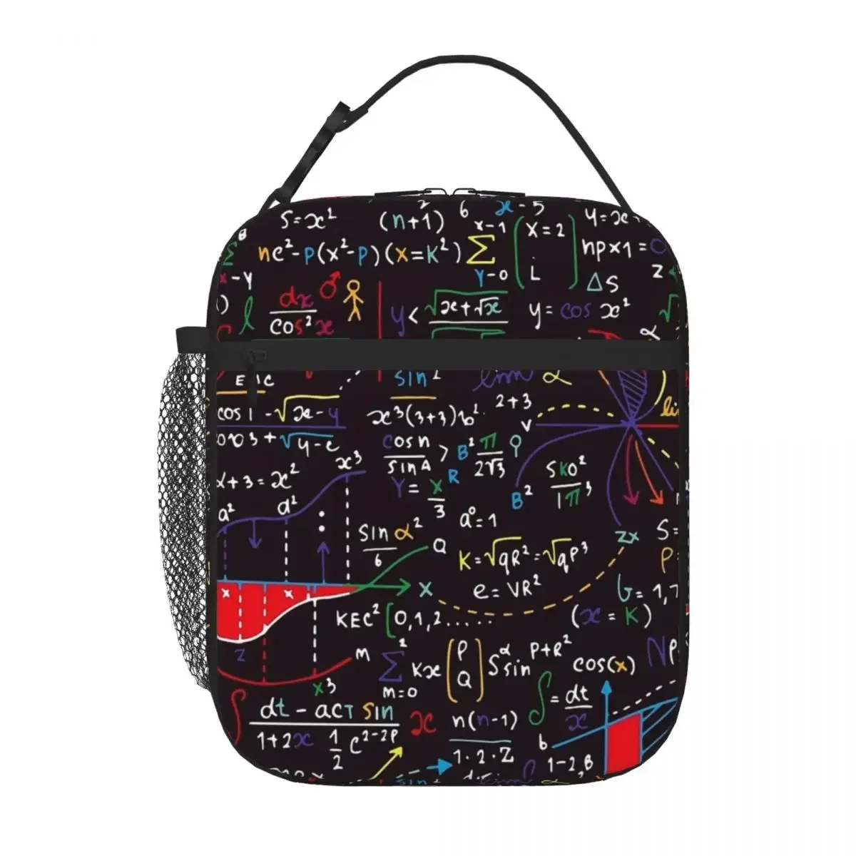 

Colorful Math Insulated Lunch Bag Leakproof Lunch Container Cooler Bag Tote Lunch Box Office Outdoor Men Women