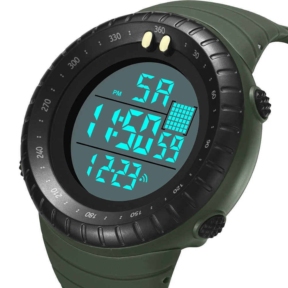 Waterproof Men Watch Electronic Wrist Timepiece for Man Boys Multi Purpose Night Luminous Durable Outdoor Sports Gift Student