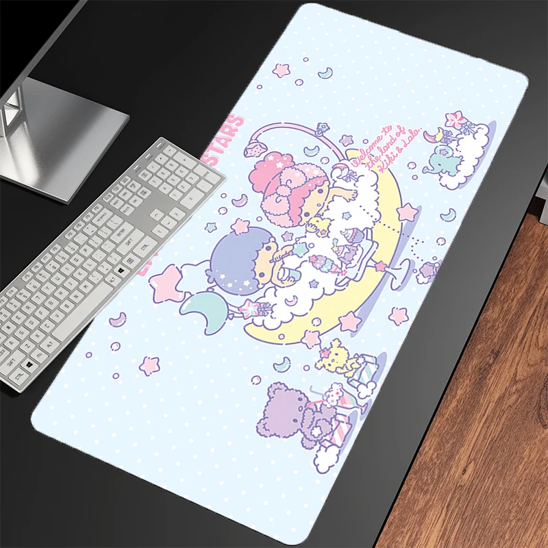 لوحة ماوس Little Twin Star Large XXL Gamers Decoracion Gamer Desk Mat Mousepad ملحقات ألعاب الكمبيوتر المحمول سجادة لوحة المفاتيح Varmilo #3