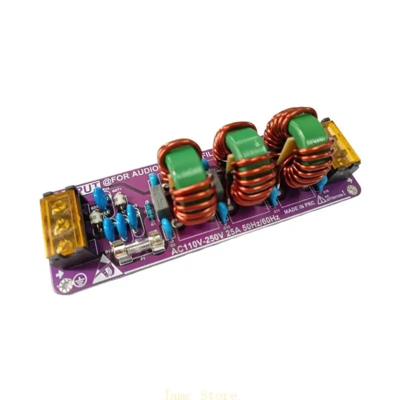 

LX0B Power Filter for 110V 250V Sound Devices for AC110V 220V Entertainment Speaker Sound Protections