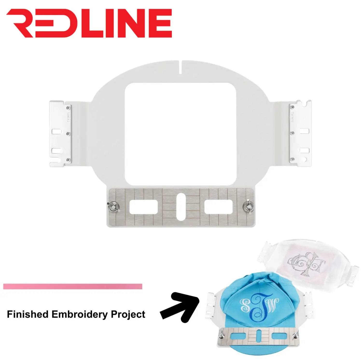 

Multi-Needle Flat Metal Hat Cap Hoop for REDLINE Mini 1201 1501 Pro Embroidery Machines