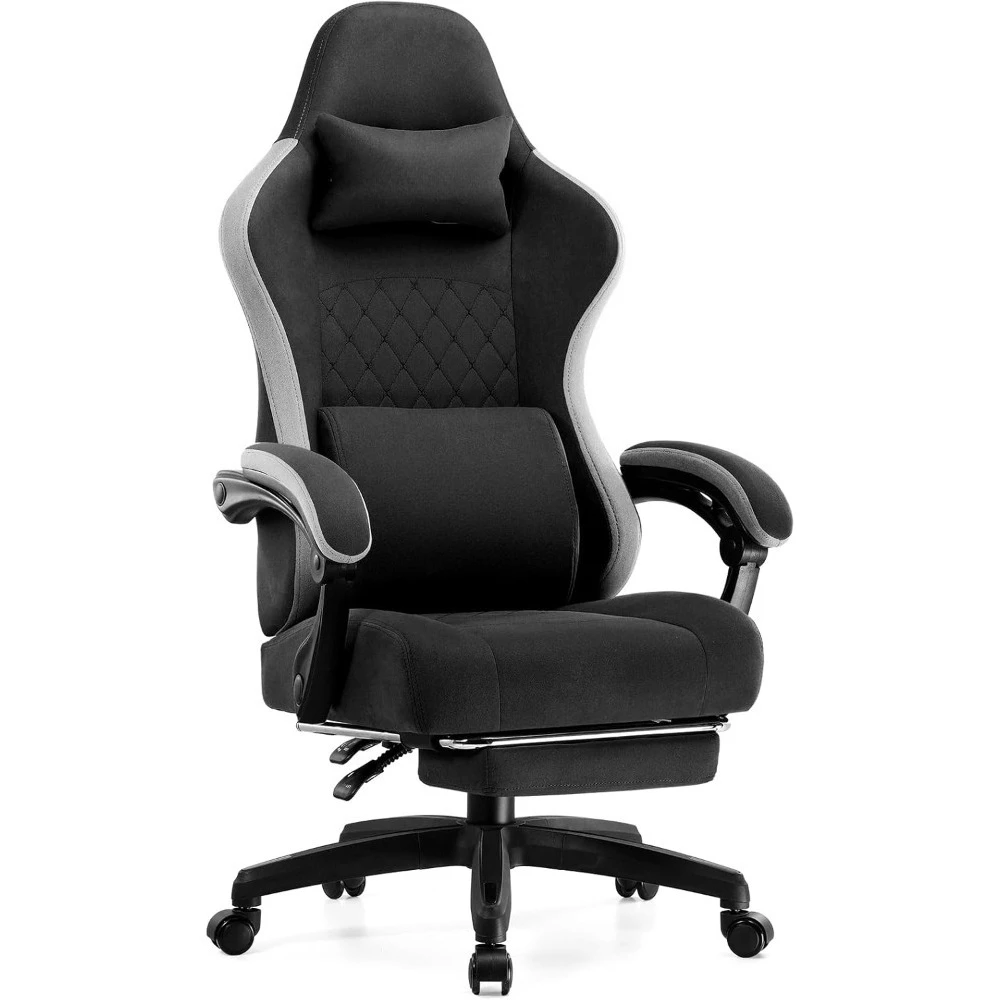 

Office Chair, High Back Ergonomic Office Chair with Pocket Spring Lumbar Support with Footrest, Adjustable Height Swivel