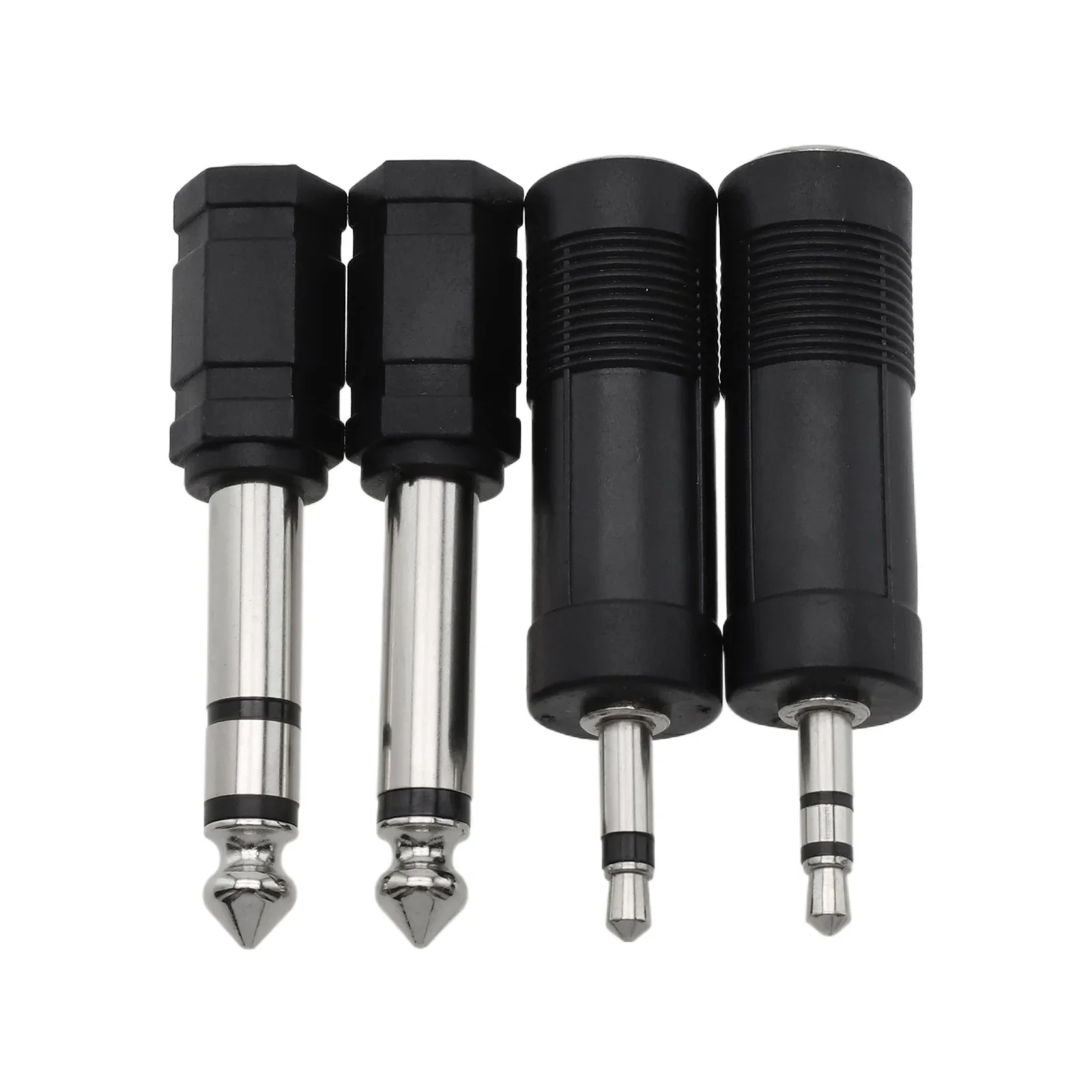 High Performance 4PCS 3 5mm To 6 35mm Stereo Headphone Adaptor Connector Converter With 6 3mm Male To 3 5mm Female Connector