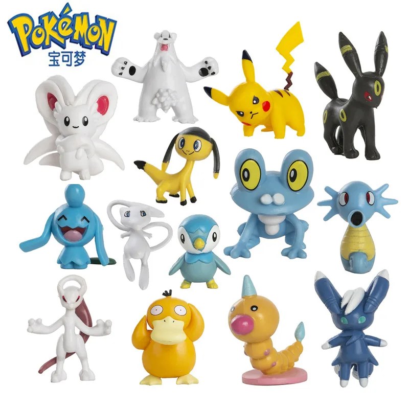 New Pokemon Cartoons Movie Anime Figure Pikachu Mewtwo Charmander  Gurado Pocket Monster Collection Pet Action Model Toy Gifts