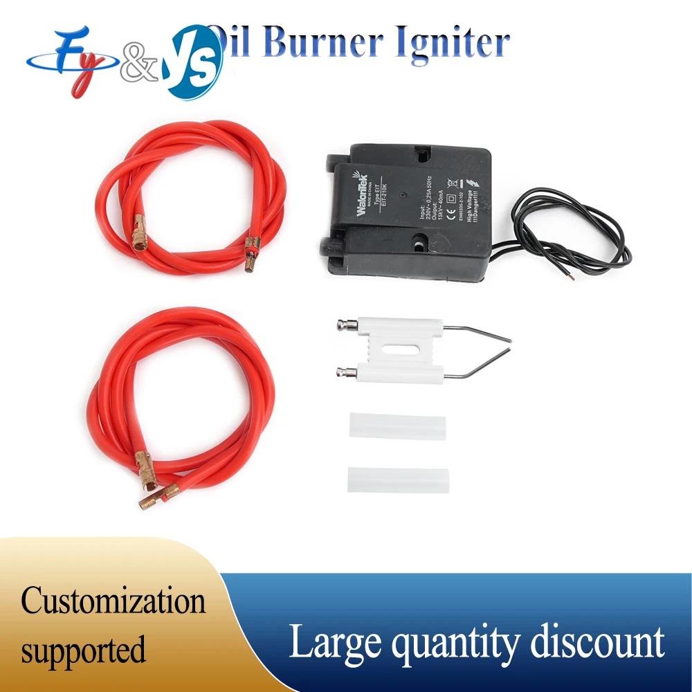 

15KV ignitor Transformer, Waste Oil Burner, Sparking Plug, High Tension-line Ignition Needle, 230V，High Voltage Pulse Ignite