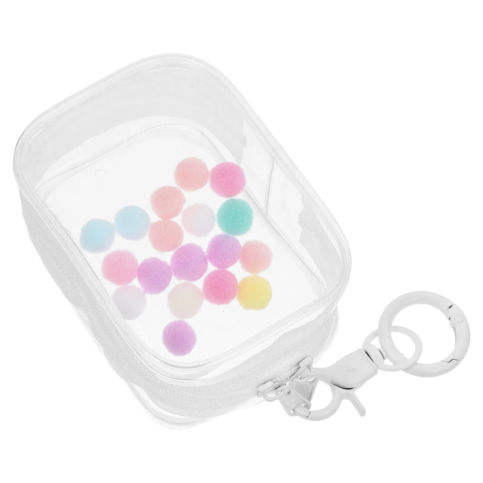 

Portable Clear PVC Display Case Sealed Storage Bag for Figures Collectibles Mini Hanging Bag Transparent Backpack