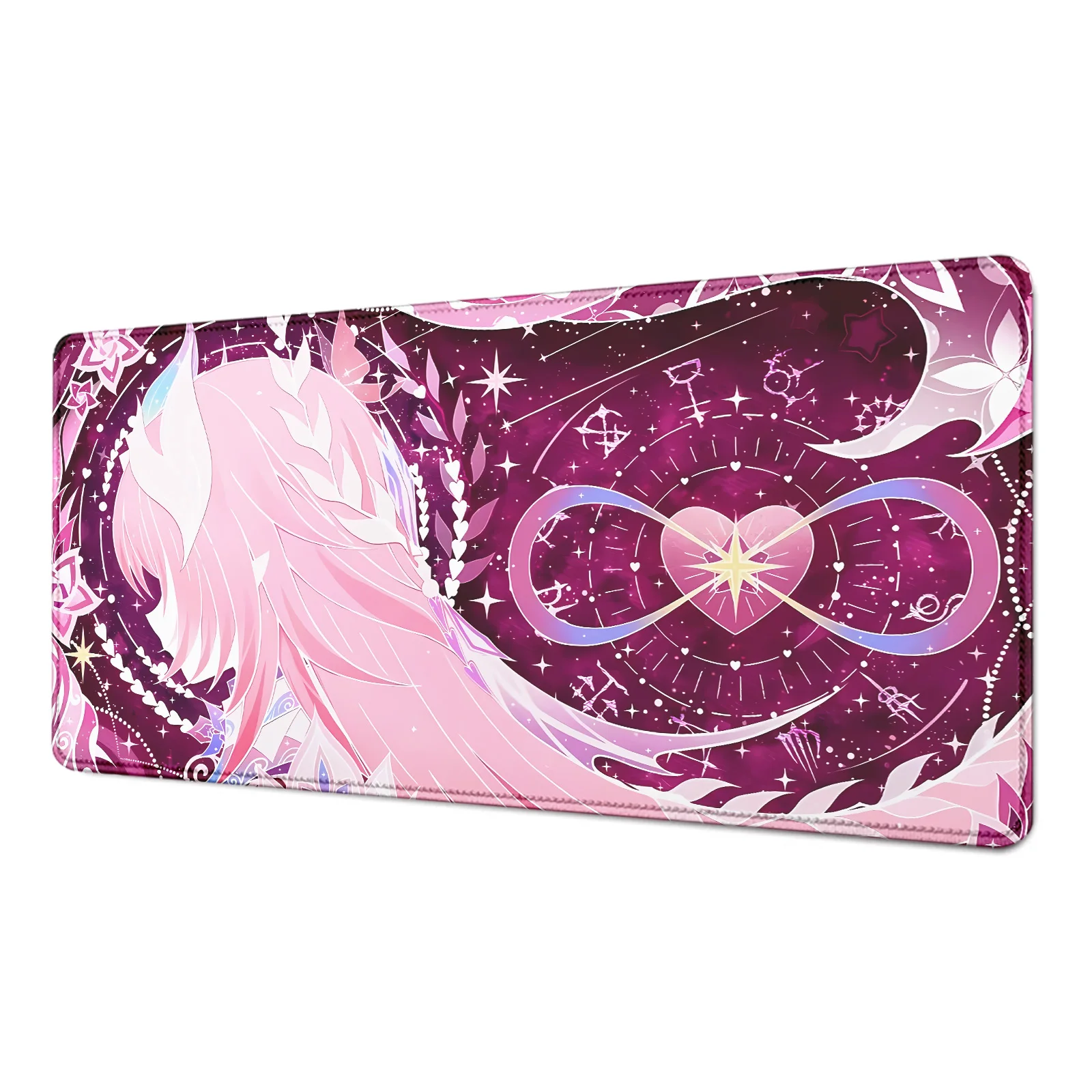 Podkładka pod mysz Honkai Star Rail Cyrene Love Pink Anime Girl Mata na biurko z nadrukiem HD Podkładki pod klawiaturę Podkładka pod mysz Komputerowa 900x400mm Akcesoria — zdjęcie produktu 7